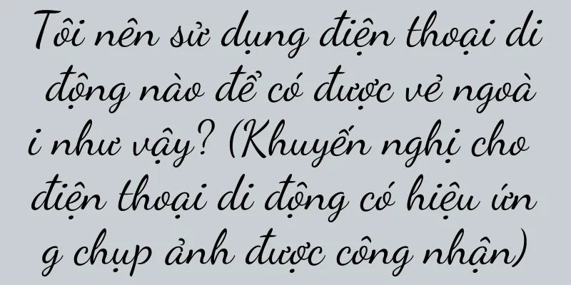 Tôi nên sử dụng điện thoại di động nào để có được vẻ ngoài như vậy? (Khuyến nghị cho điện thoại di động có hiệu ứng chụp ảnh được công nhận)