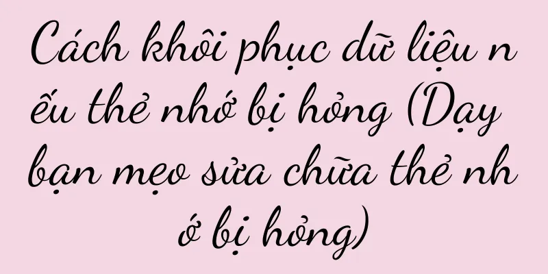 Cách khôi phục dữ liệu nếu thẻ nhớ bị hỏng (Dạy bạn mẹo sửa chữa thẻ nhớ bị hỏng)
