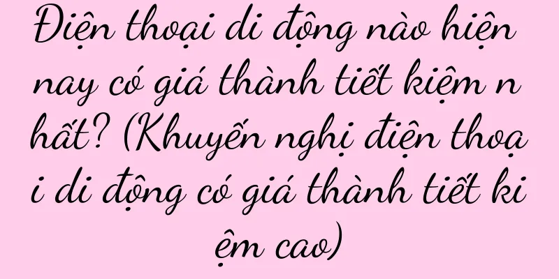 Điện thoại di động nào hiện nay có giá thành tiết kiệm nhất? (Khuyến nghị điện thoại di động có giá thành tiết kiệm cao)