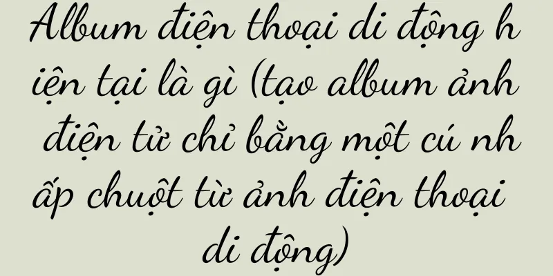 Album điện thoại di động hiện tại là gì (tạo album ảnh điện tử chỉ bằng một cú nhấp chuột từ ảnh điện thoại di động)