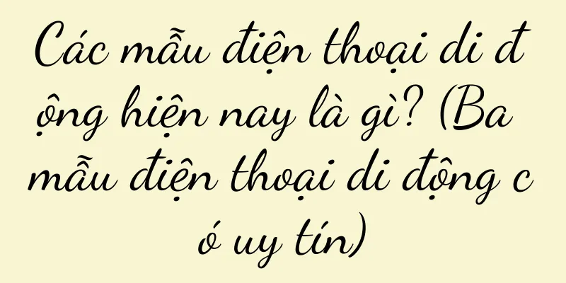 Các mẫu điện thoại di động hiện nay là gì? (Ba mẫu điện thoại di động có uy tín)