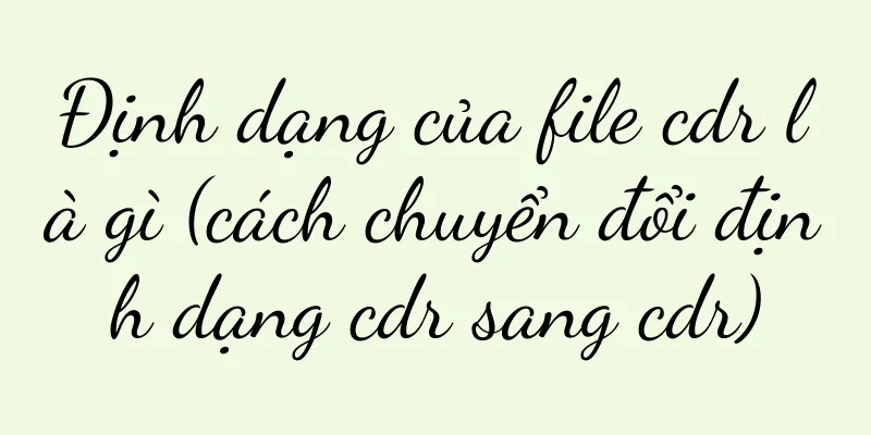 Định dạng của file cdr là gì (cách chuyển đổi định dạng cdr sang cdr)