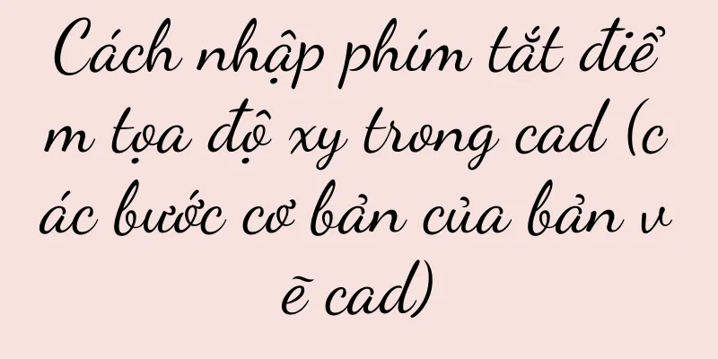 Cách nhập phím tắt điểm tọa độ xy trong cad (các bước cơ bản của bản vẽ cad)
