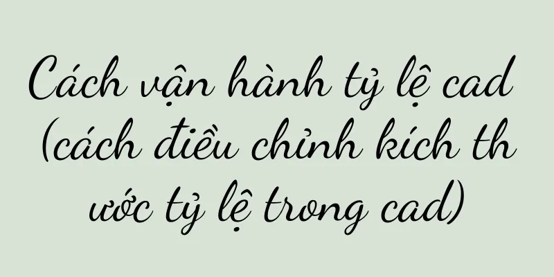 Cách vận hành tỷ lệ cad (cách điều chỉnh kích thước tỷ lệ trong cad)