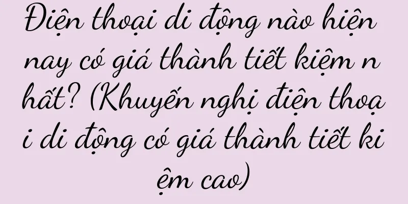 Điện thoại di động nào hiện nay có giá thành tiết kiệm nhất? (Khuyến nghị điện thoại di động có giá thành tiết kiệm cao)