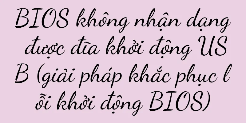 BIOS không nhận dạng được đĩa khởi động USB (giải pháp khắc phục lỗi khởi động BIOS)