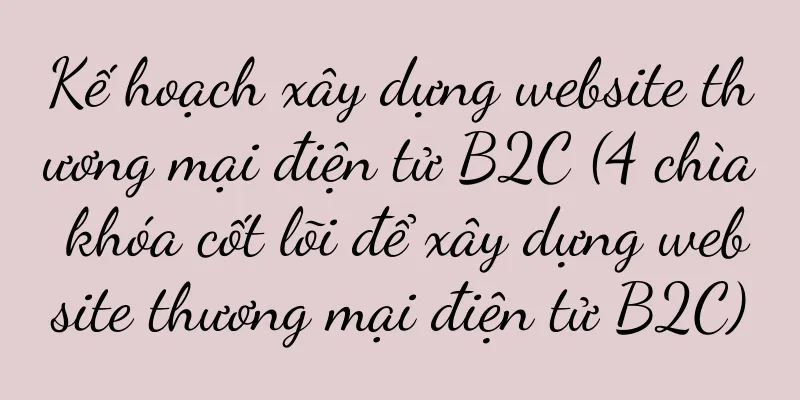 Kế hoạch xây dựng website thương mại điện tử B2C (4 chìa khóa cốt lõi để xây dựng website thương mại điện tử B2C)