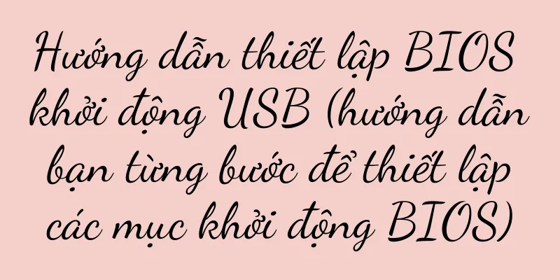 Hướng dẫn thiết lập BIOS khởi động USB (hướng dẫn bạn từng bước để thiết lập các mục khởi động BIOS)