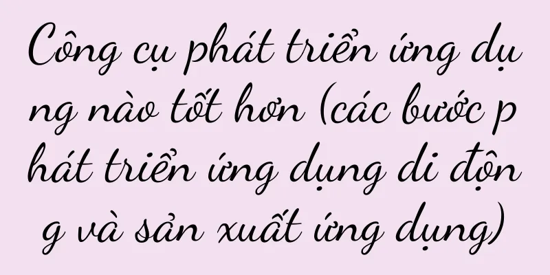 Công cụ phát triển ứng dụng nào tốt hơn (các bước phát triển ứng dụng di động và sản xuất ứng dụng)