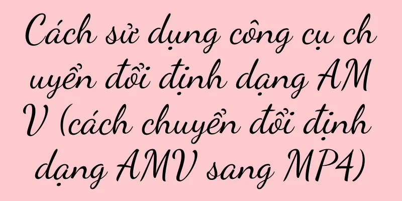 Cách sử dụng công cụ chuyển đổi định dạng AMV (cách chuyển đổi định dạng AMV sang MP4)