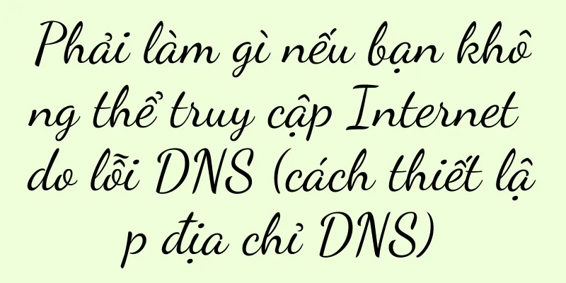 Phải làm gì nếu bạn không thể truy cập Internet do lỗi DNS (cách thiết lập địa chỉ DNS)