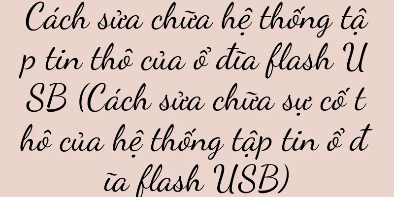 Cách sửa chữa hệ thống tập tin thô của ổ đĩa flash USB (Cách sửa chữa sự cố thô của hệ thống tập tin ổ đĩa flash USB)