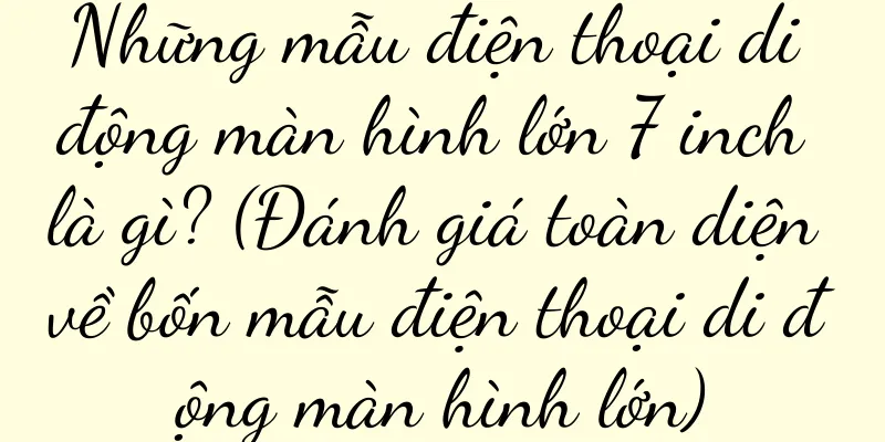 Những mẫu điện thoại di động màn hình lớn 7 inch là gì? (Đánh giá toàn diện về bốn mẫu điện thoại di động màn hình lớn)