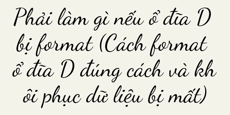 Phải làm gì nếu ổ đĩa D bị format (Cách format ổ đĩa D đúng cách và khôi phục dữ liệu bị mất)