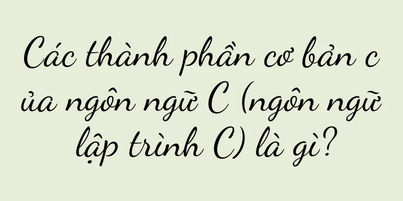 Các thành phần cơ bản của ngôn ngữ C (ngôn ngữ lập trình C) là gì?