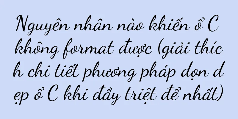 Nguyên nhân nào khiến ổ C không format được (giải thích chi tiết phương pháp dọn dẹp ổ C khi đầy triệt để nhất)