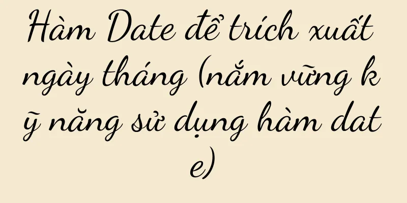 Hàm Date để trích xuất ngày tháng (nắm vững kỹ năng sử dụng hàm date)