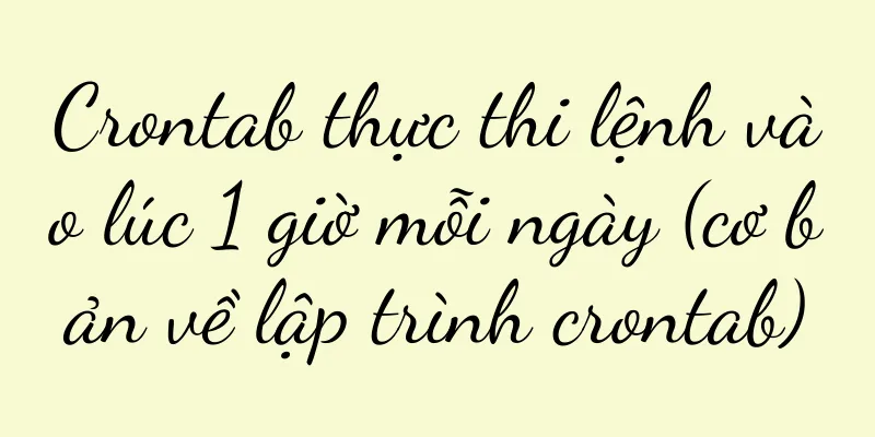 Crontab thực thi lệnh vào lúc 1 giờ mỗi ngày (cơ bản về lập trình crontab)