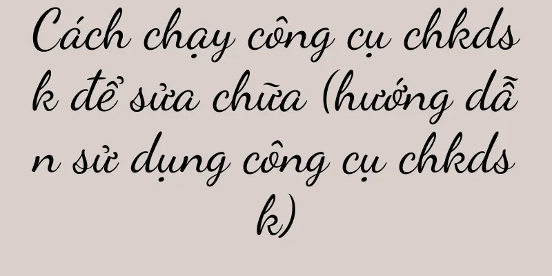 Cách chạy công cụ chkdsk để sửa chữa (hướng dẫn sử dụng công cụ chkdsk)