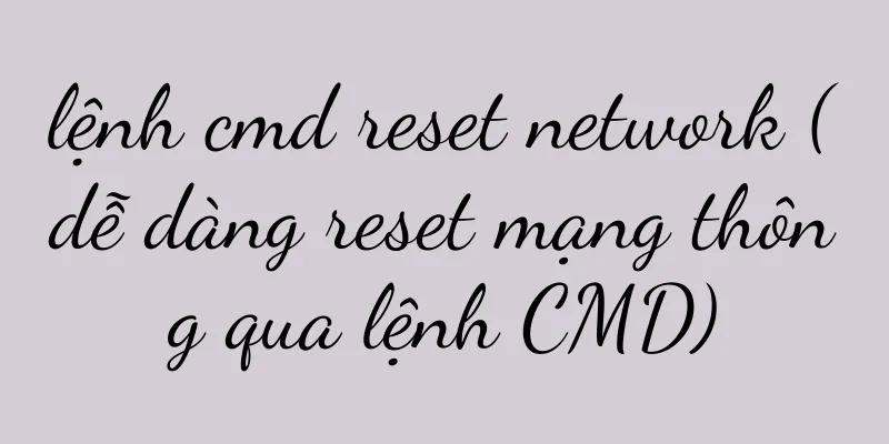 lệnh cmd reset network (dễ dàng reset mạng thông qua lệnh CMD)
