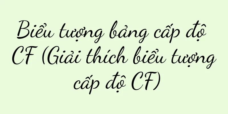 Biểu tượng bảng cấp độ CF (Giải thích biểu tượng cấp độ CF)