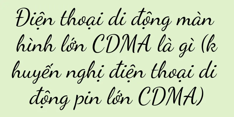 Điện thoại di động màn hình lớn CDMA là gì (khuyến nghị điện thoại di động pin lớn CDMA)