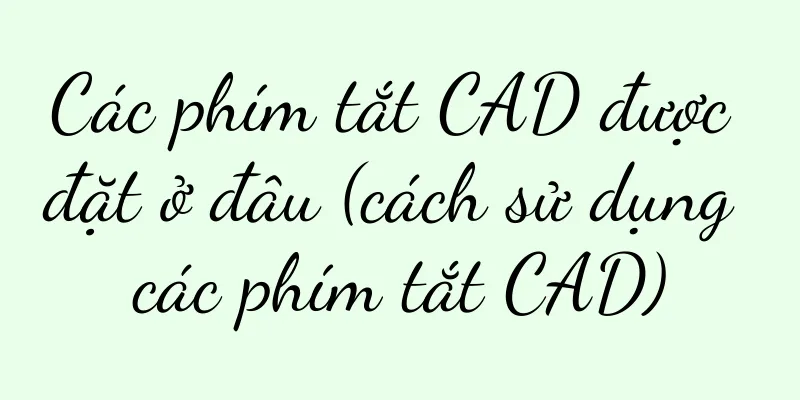 Các phím tắt CAD được đặt ở đâu (cách sử dụng các phím tắt CAD)