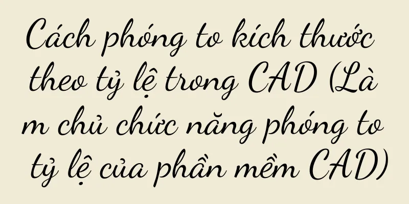 Cách phóng to kích thước theo tỷ lệ trong CAD (Làm chủ chức năng phóng to tỷ lệ của phần mềm CAD)