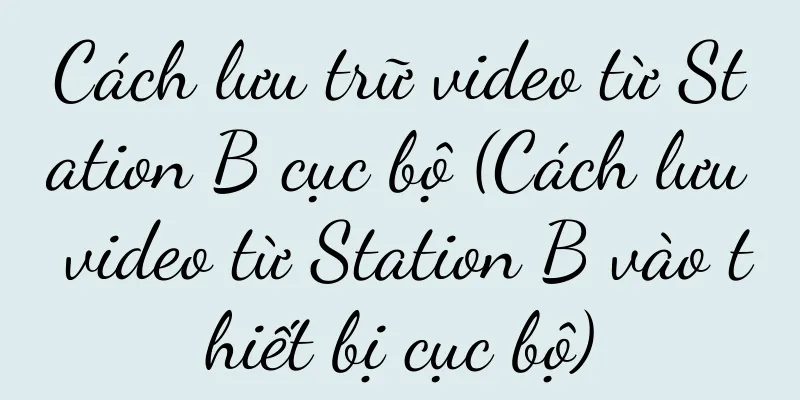 Cách lưu trữ video từ Station B cục bộ (Cách lưu video từ Station B vào thiết bị cục bộ)