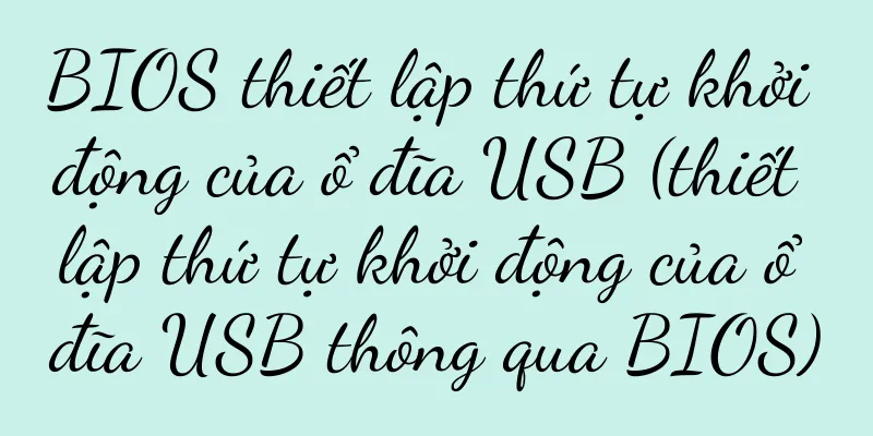 BIOS thiết lập thứ tự khởi động của ổ đĩa USB (thiết lập thứ tự khởi động của ổ đĩa USB thông qua BIOS)