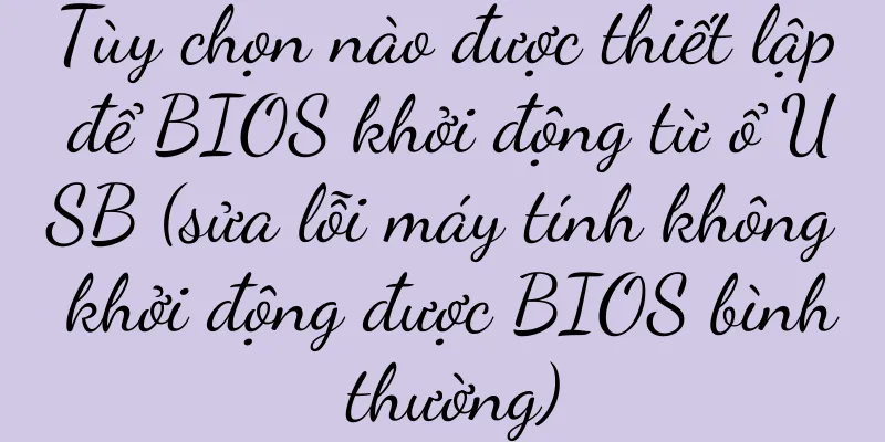 Tùy chọn nào được thiết lập để BIOS khởi động từ ổ USB (sửa lỗi máy tính không khởi động được BIOS bình thường)