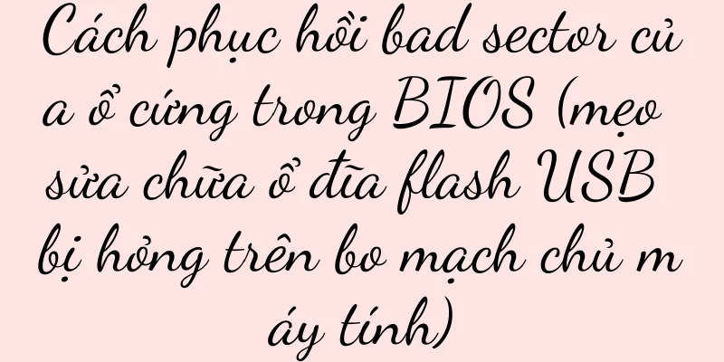 Cách phục hồi bad sector của ổ cứng trong BIOS (mẹo sửa chữa ổ đĩa flash USB bị hỏng trên bo mạch chủ máy tính)