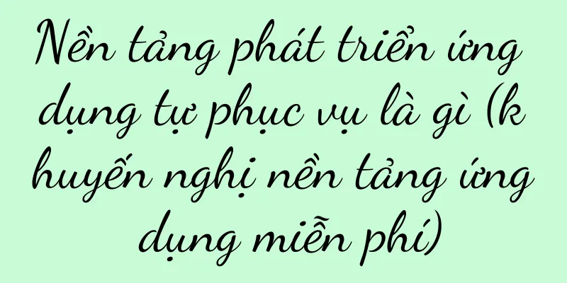 Nền tảng phát triển ứng dụng tự phục vụ là gì (khuyến nghị nền tảng ứng dụng miễn phí)