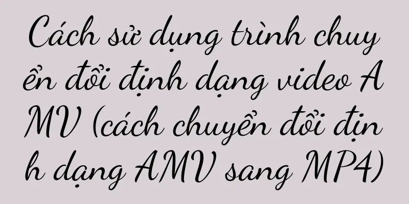 Cách sử dụng trình chuyển đổi định dạng video AMV (cách chuyển đổi định dạng AMV sang MP4)
