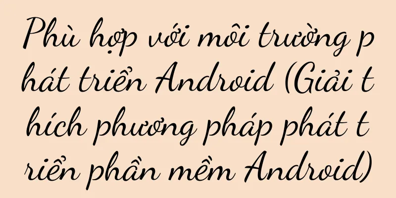 Phù hợp với môi trường phát triển Android (Giải thích phương pháp phát triển phần mềm Android)