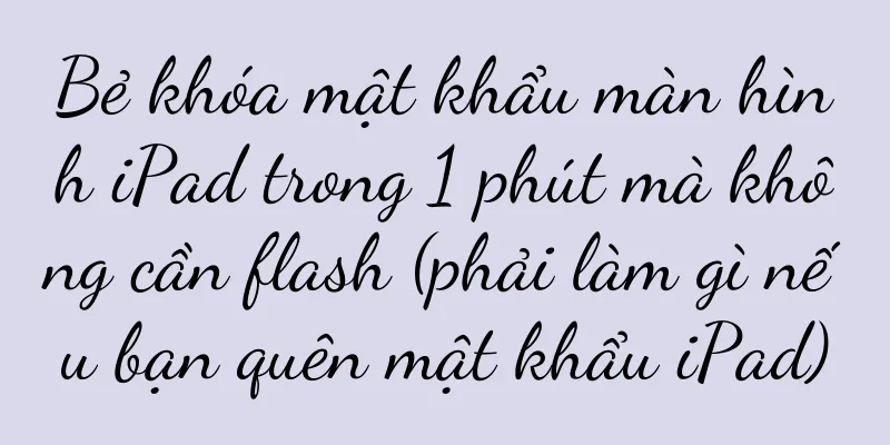 Bẻ khóa mật khẩu màn hình iPad trong 1 phút mà không cần flash (phải làm gì nếu bạn quên mật khẩu iPad)