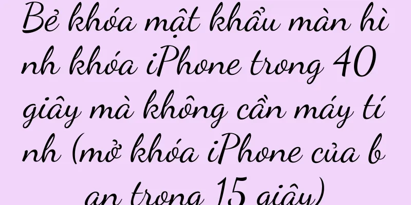 Bẻ khóa mật khẩu màn hình khóa iPhone trong 40 giây mà không cần máy tính (mở khóa iPhone của bạn trong 15 giây)