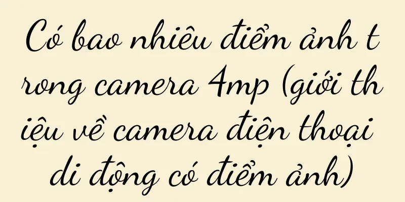 Có bao nhiêu điểm ảnh trong camera 4mp (giới thiệu về camera điện thoại di động có điểm ảnh)