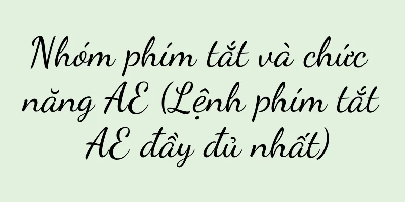 Nhóm phím tắt và chức năng AE (Lệnh phím tắt AE đầy đủ nhất)