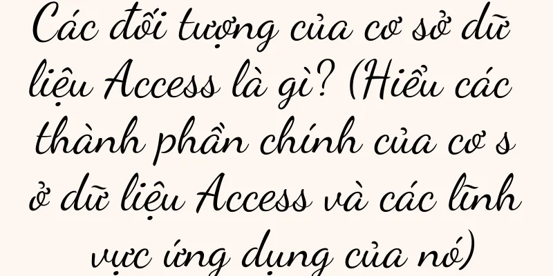 Các đối tượng của cơ sở dữ liệu Access là gì? (Hiểu các thành phần chính của cơ sở dữ liệu Access và các lĩnh vực ứng dụng của nó)