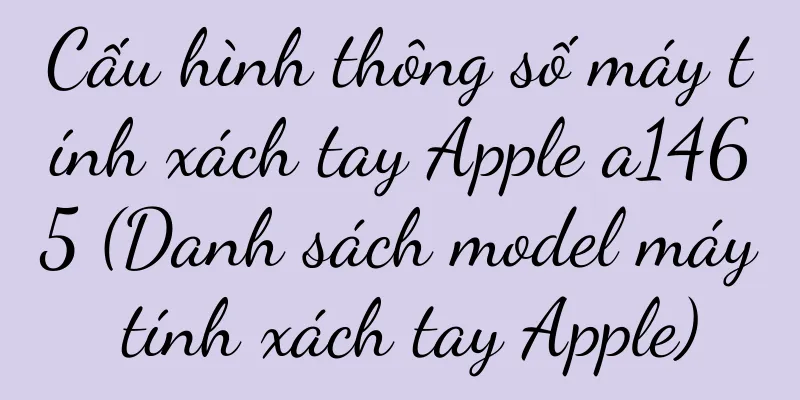 Cấu hình thông số máy tính xách tay Apple a1465 (Danh sách model máy tính xách tay Apple)