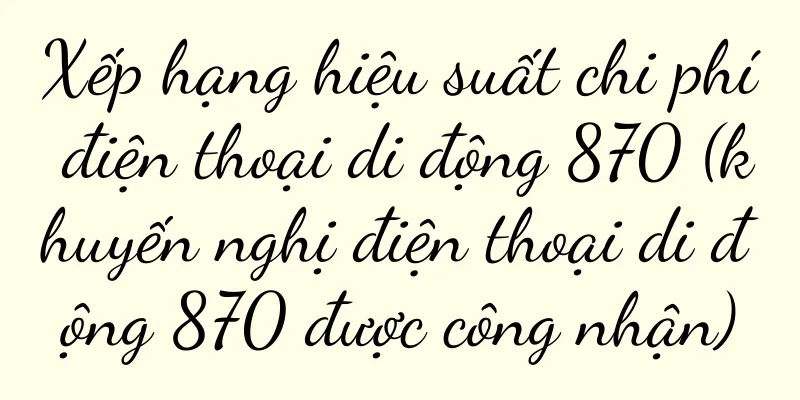 Xếp hạng hiệu suất chi phí điện thoại di động 870 (khuyến nghị điện thoại di động 870 được công nhận)