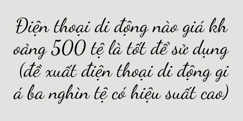 Điện thoại di động nào giá khoảng 500 tệ là tốt để sử dụng (đề xuất điện thoại di động giá ba nghìn tệ có hiệu suất cao)