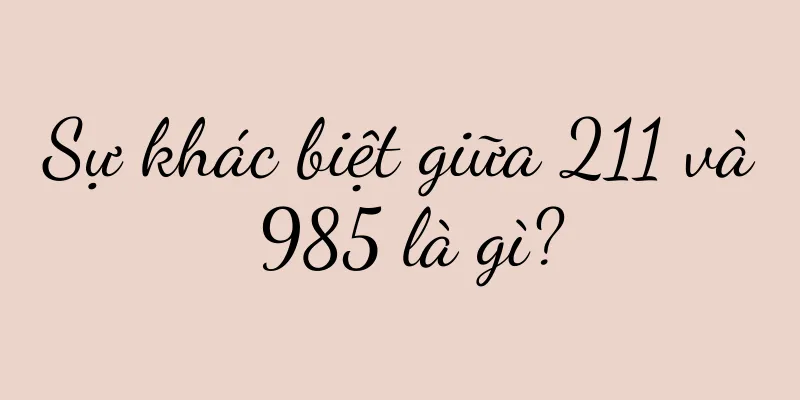 Sự khác biệt giữa 211 và 985 là gì?