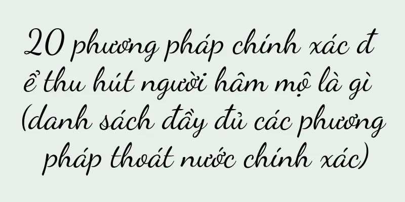 20 phương pháp chính xác để thu hút người hâm mộ là gì (danh sách đầy đủ các phương pháp thoát nước chính xác)