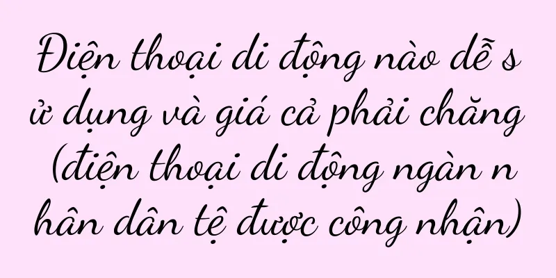 Điện thoại di động nào dễ sử dụng và giá cả phải chăng (điện thoại di động ngàn nhân dân tệ được công nhận)