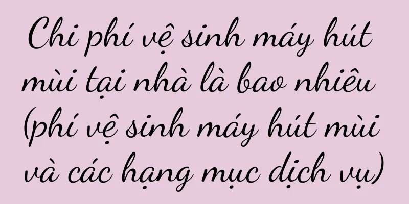 Chi phí vệ sinh máy hút mùi tại nhà là bao nhiêu (phí vệ sinh máy hút mùi và các hạng mục dịch vụ)