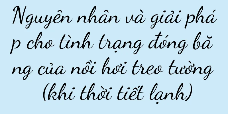 Nguyên nhân và giải pháp cho tình trạng đóng băng của nồi hơi treo tường (khi thời tiết lạnh)