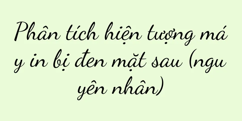 Phân tích hiện tượng máy in bị đen mặt sau (nguyên nhân)