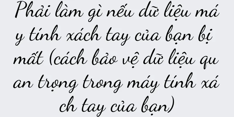 Phải làm gì nếu dữ liệu máy tính xách tay của bạn bị mất (cách bảo vệ dữ liệu quan trọng trong máy tính xách tay của bạn)